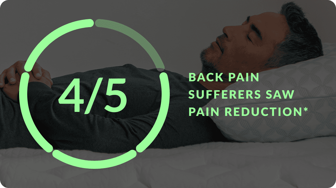 Leesa Sleep Study Back Pain Infographic